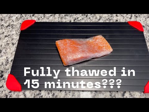 Can this tray thaw my frozen meat in 15 minutes??