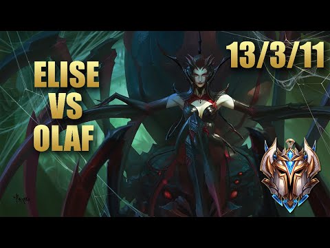 JAG Malrang Elise Jungle Vs Olaf  - KR Challenger Match Summary Patch 9.19