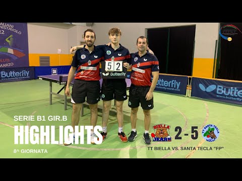 Serie B1 Gir.B: TT Biella vs. Santa Tecla Nulvi "FerrariPay" 2-5