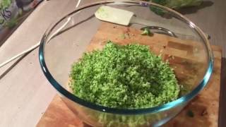 Making Broccoli Rice