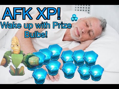 Afk Method of Getting XP! (Wake up in the morning with prize Bulbs in Plants Vs Zombies Bfn (Pvz Bfn