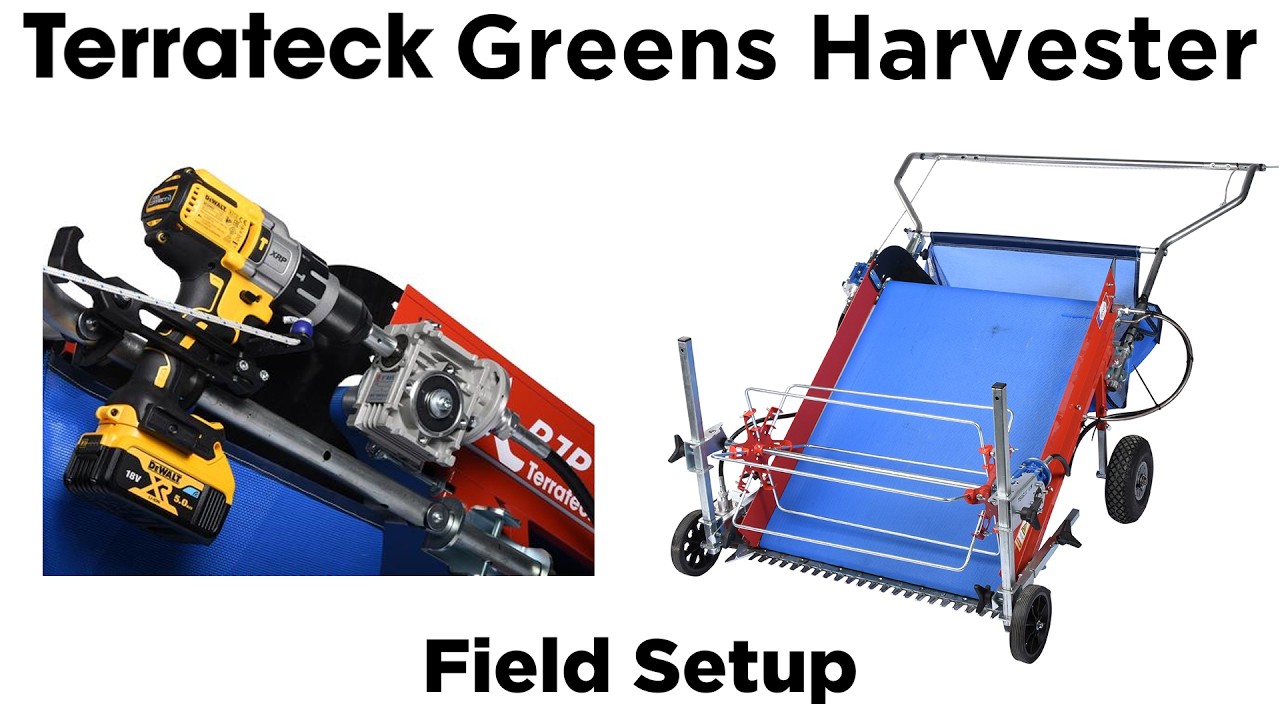 Field Setup: Terrateck Drill Powered Greens Harvester