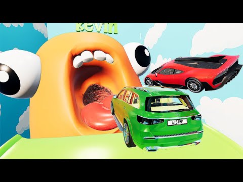 Mercedes Cars VS Mystery Doors - Realistic Crash Simulation Test - BeamNG Drive #3