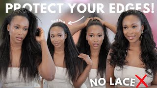 The Easiest Wig for Natural Hair ✨ No Glue, No Stress! | ISEE HAIR | 3 in 1 Half Wig For Beginners