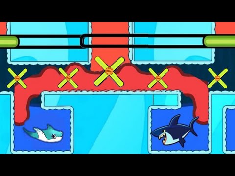 New save the fish game / New updated save  fish pull the pin mobile game / level 9868 - 9879