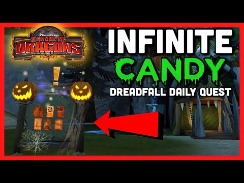 INFINITE CANDY?! | Daily Dreadfall Event Quests 2021 [Guide] - School of Dragons (SoD) Gameplay