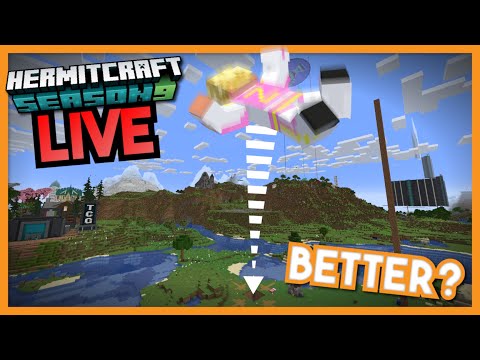 UNBELIEVABLE! ZedaphPlays Falls From Incredible Heights!! - Hermitcraft S9