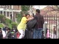 Angry mother beats son for participating in Baltimore.