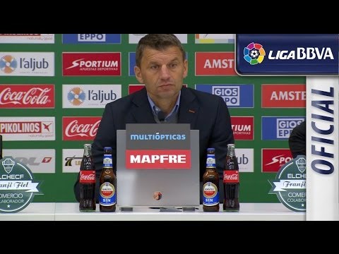 Rueda de Prensa de Djukic tras el Elche CF (2-1) Valencia CF - HD