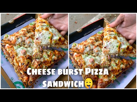 Cheese Burst Pizza Sandwich in Janakpuri || West Delhi Food