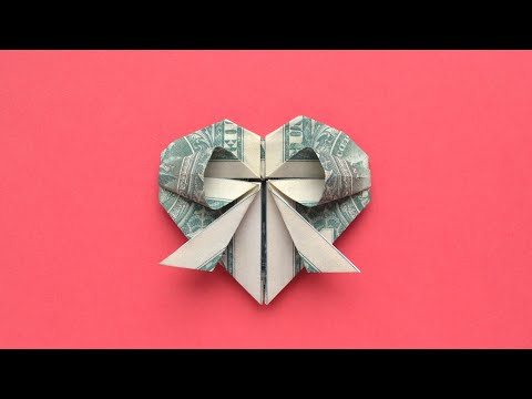 , title : 'My MONEY HEART WITH BOW | Dollar Origami for Valentine's Day | Tutorial DIY by NProkuda