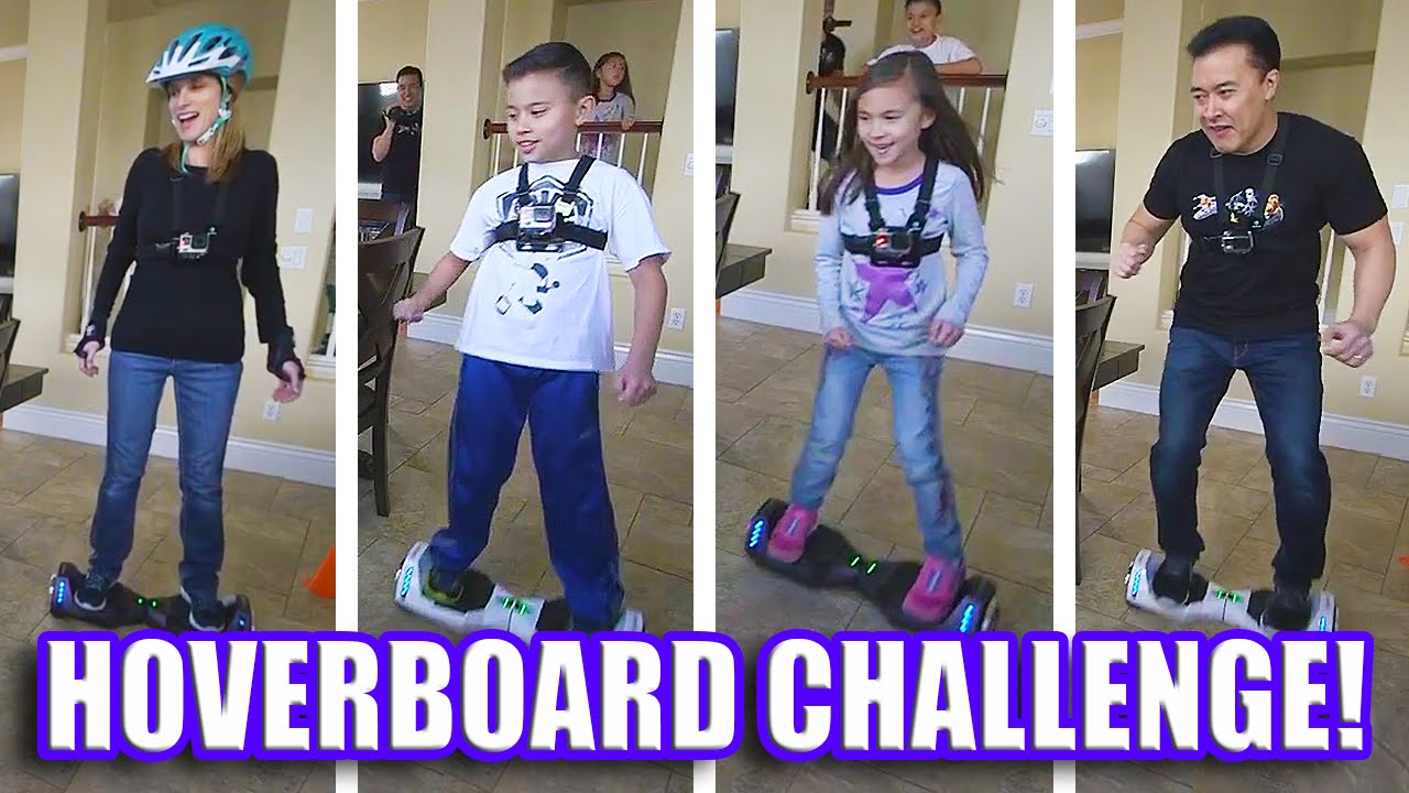 HOVERBOARD CHALLENGE!!! AlienWheels BatWings Racing Action!