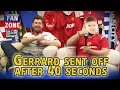 FanZone: Steven Gerrard sent off 38 seconds after.