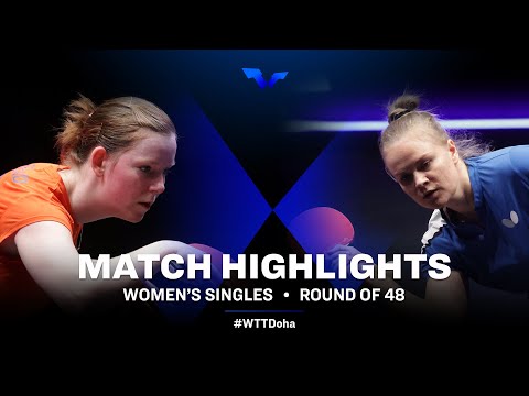 Britt Eerland vs Ganna Gapanova | WS | WTT Star Contender Doha 2022 (R48)