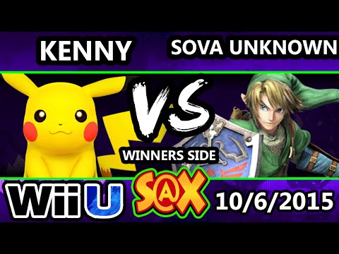 S@X 118 - Kenny (Pikachu) Vs. Sova Unknown (Link) SSB4 Tournament - Smash Wii U - Smash 4