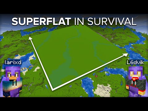 We Built Superflat World BUT In Survival Minecraft