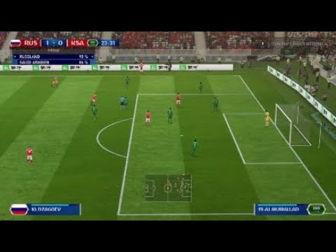 Das Eröffnungsspiel Russland gegen Saudi-Arabien