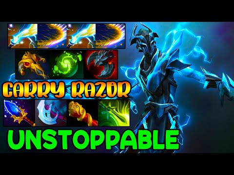 UNSTOPPABLE INTENSE CARRY RAZOR - MOST INTENSE TEAM FIGHT - DOTA 2 GAMEPLAY