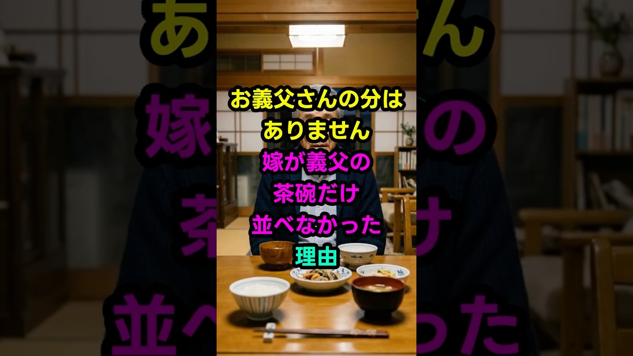 「お義父さんの分はありません」