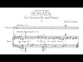 Elliot Carter — Cello Sonata (Moderato) (1948) [w/score]