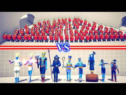 PRESENT ELF Team vs LEGACY Team - Totally Accurate Battle Simulator TABS