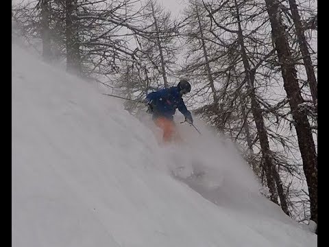 20180222 Powder day in Bourget, Sauze d'Oulx