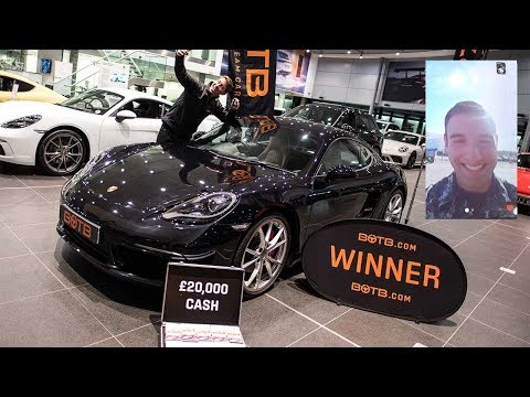 Winner! Week 46 2017 - Ryan Gifford Porsche 718 Cayman GTS  & £20,000 (Nov 13th - Nov 19th 2017)