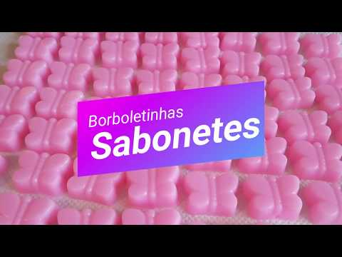 Borboletinhas de Sabonete - Butterfly soap -  천연비누 만들기