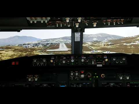 Crosswind Landing in LGMK, Mykonos, Greece. Zibo Boeing 737-800, X-Plane 11.