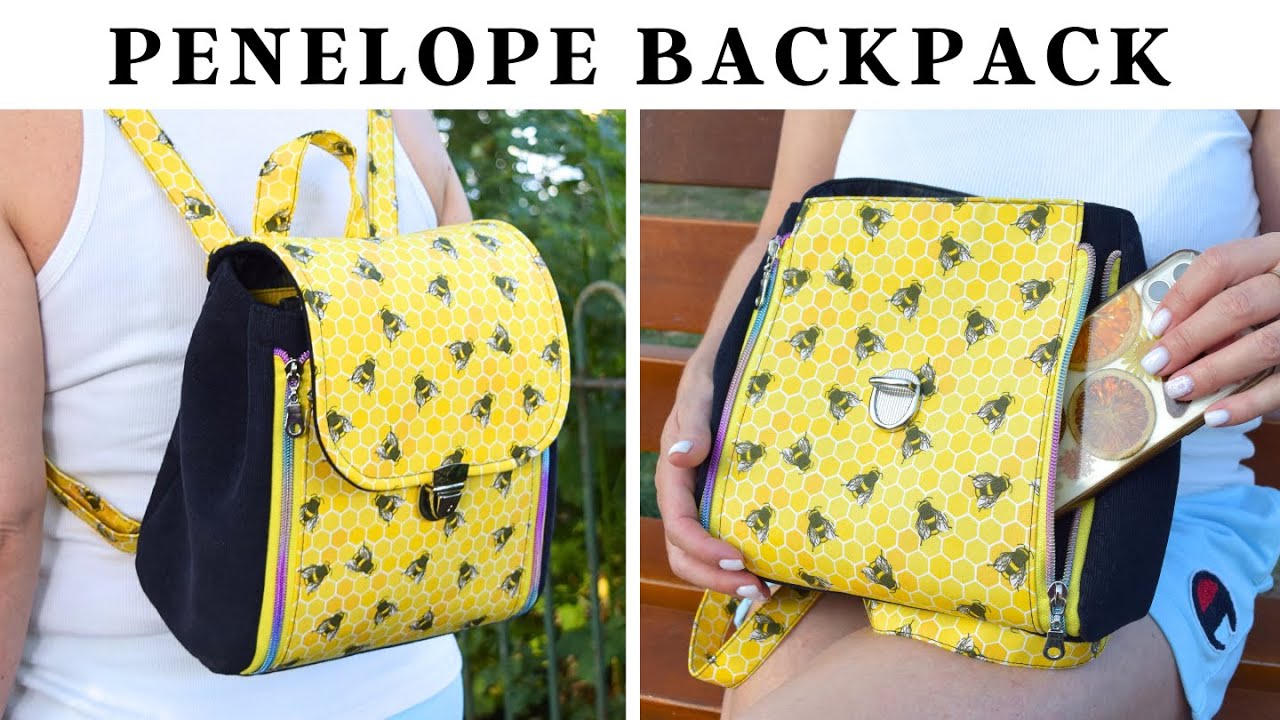 Penelope Backpack Tutorial - Cute DIY Two Compartment Backpack