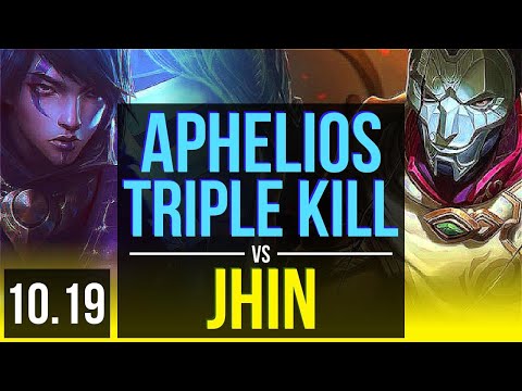 APHELIOS & Lulu vs JHIN & Yuumi (ADC) | Triple Kill, KDA 6/0/4, Dominating | BR Grandmaster | v10.19