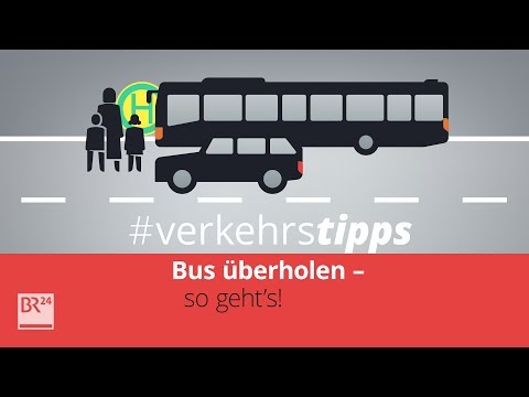 Bus mit Warnblinklicht: Überholen erlaubt? #verkehrstipps | BR24