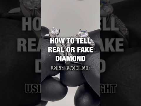 How to Tell REAL OR FAKE Diamond (using BLACK LIGHT) #shorts