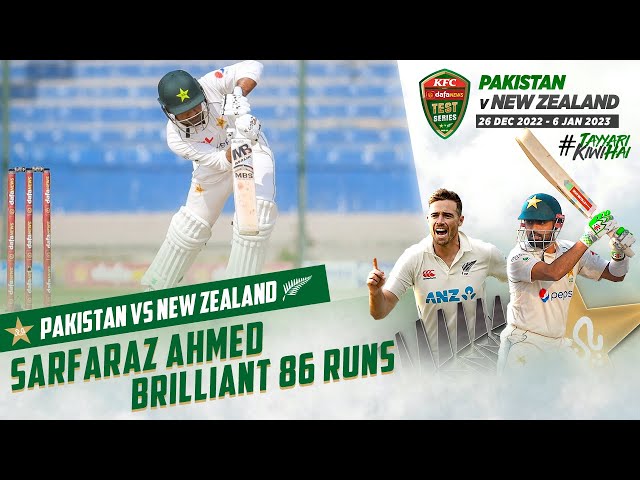 Sarfaraz Ahmed 86 Runs Highlights | Pakistan vs New Zealand | 1st Test Day 1 | PCB | MZ2L