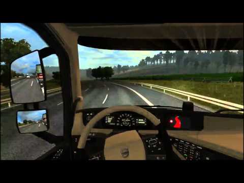 ETS2 Multiplayer: Transporting Volvo trucks from Göteborg to Luxembourg