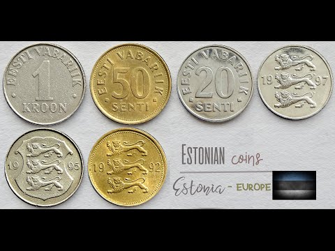 Estonian Kroon & Senti Coins | ESTONIA - EUROPE