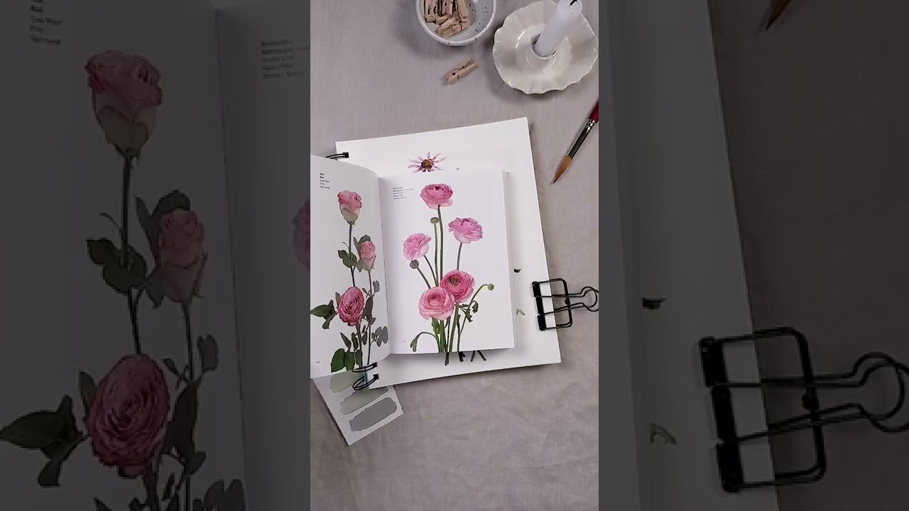 My all-time favorite reference book for painting flowers is the flower color guide. #watercolor