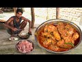 Dhaba Style Chicken Curry Recipe Cooking And Eating In Village Bihari Chicken Masala Indian Style