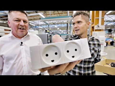 Így készülnek a villanykapcsolók, konnektorok