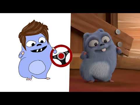 Grizy and the lemmings new episode 1:44 funny drawing meme