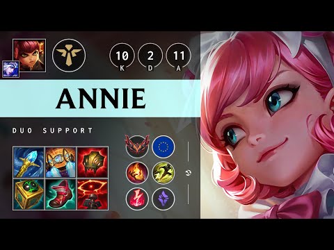 Annie Support vs LeBlanc - EUW Grandmaster Patch 25.15