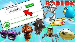 ALL ACTIVE WORKING PROMO CODES AND FREE CATALOG ITEMS IN ROBLOX - November 2019