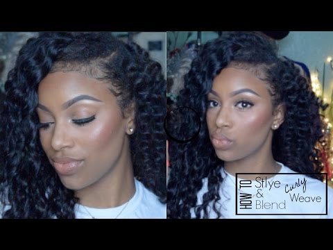 How To: Blending Natural Hair With Curly Weave...