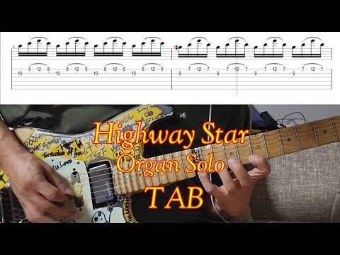 [TAB] Highway Star - Organ Solo - Guitar TAB