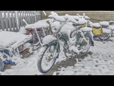 Minus 5 Grad und 5 cm Neuschnee, Zeit für einen SR2 Kaltstart