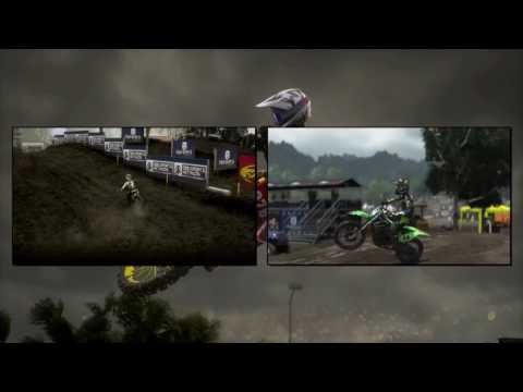 MXGP 3 vs. MXGP 2 (PS4) - splitscreen comparison gameplay -