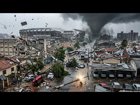 Brazil Struck by Severe Storm! Many Homes, Prison, Cars Destroyed by Giant Tornado