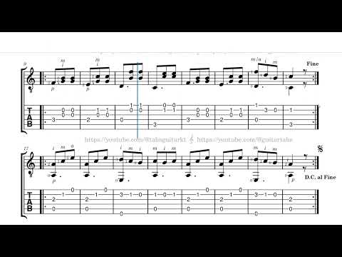 Carulli | Waltz Op. 241, No. 1 | TAB | ♩ = 120