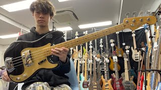 Video thumbnail for Fender / New American Vintage 58 Precision Bass Black【Test Play】 by Bass Sound Maniac