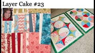 🍰 LAYER CAKE 23 🍰 | 8 HOURS | drunkards path template | QUILT PATTERN TUTORIAL | Stashbuster
